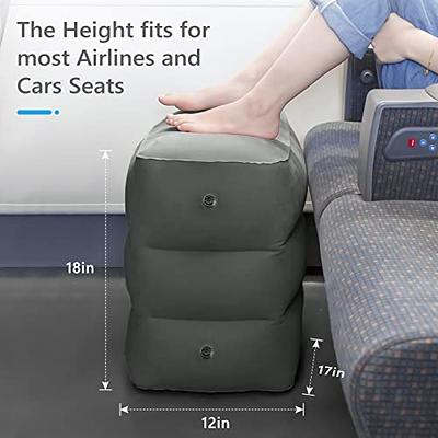 Travel Foot Pillow Automotive Accessories Airplane Leg Inflatable Rest  Flight Footrest Desk Essentials Flying - AliExpress