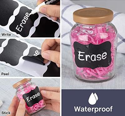 180Pcs Chalkboard Labels, Reusable Waterproof Chalk Labels with 1 Durable Erasable  Chalk Pen for Jars, Parties Decoration, Craft Rooms, Storage Bins, Mason,  Bottle, Pantry - Yahoo Shopping