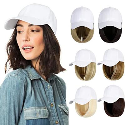  AynnQueen Baseball Cap with Hair Extensions for Women