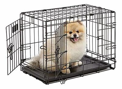 LEMBERI 48/38 inch Heavy Duty Indestructible Dog Crate, Escape Proof Dog  Cage Kennel with Lockable Wheels,High Anxiety Double Door,Extra Large Crate