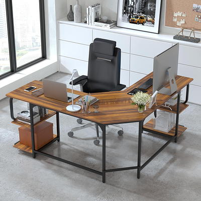 Spacious Wooden PC Laptop Computer Desk