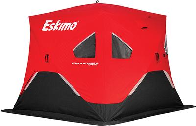 Eskimo FatFish Insulated Pop-up Portable 4-Person Ice Fishing Shelter -  Yahoo Shopping