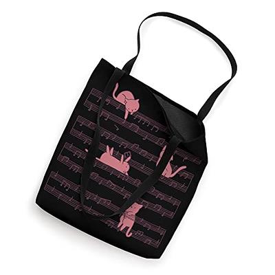 Cat and Sheet music Play Musician Tote Bag - Yahoo Shopping