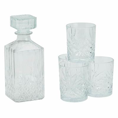 Martha Stewart 4 Piece Stemless Wine Glass Set 19 Oz Clear - Office Depot