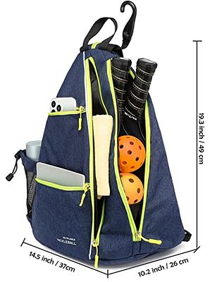  Sucipi Pickleball Bag Backpack for Women Men Pickleball Sling  Bag Pickleball Backpack Reversible Pickleball Paddle bag Pickleball Rackets  Bags Black : Sports & Outdoors