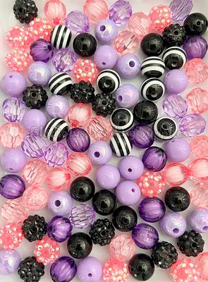 12mm Shiny Beads - Bling Bling Beads Craft - Acrylic Beads - Chunky  Bubblegum Beads in Bulk - Round beads - DIY Necklace, Beading Supply