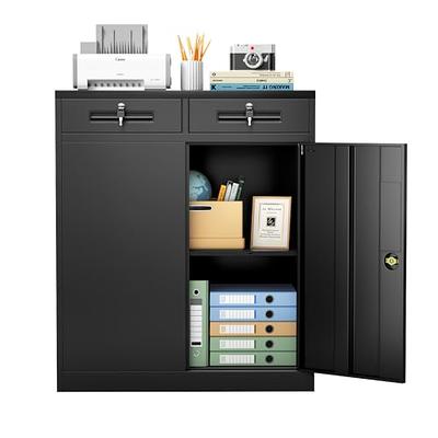 WORKPRO Storage Cabinet, Metal Garage Cabinets with Doors and Shelves, Tall  Locking Steel Cabinet for Tools, Office, Home, Shops, Black, 71 H x  31-1/2 W x 15-3/4 D, 900 lbs Load Capacity (