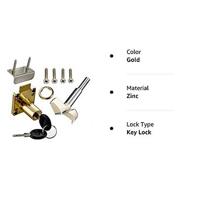 SDTC Tech Desk Drawer Lock and Door Puncher Kit Opening Diameter 0.75 inch / 19 mm for Door Panels with A Thickness of 17 mm - 22 mm