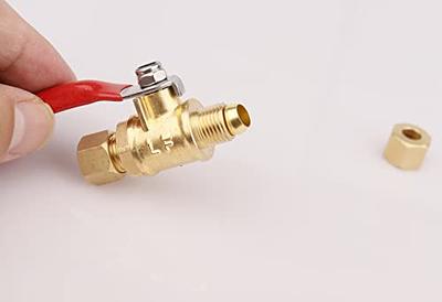 Lead free Brass Ice Maker Shut Off Valve 1/4inch - Temu