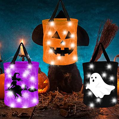 Light Up Halloween Treat Bags