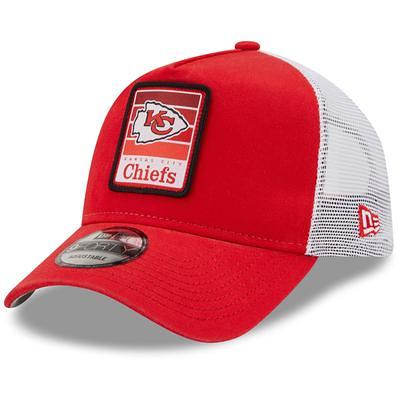 Kansas City Chiefs New Era A-Frame Trucker 9FORTY Adjustable Hat - Red