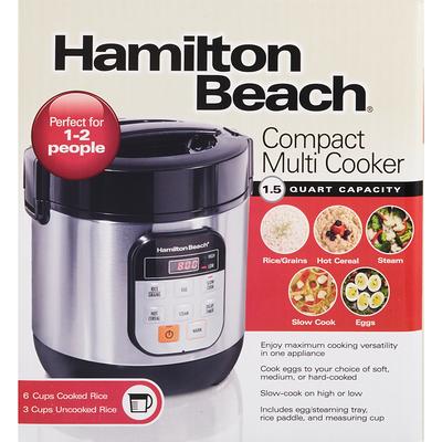 Hamilton Beach 3-Cup 1-Speed Black Stack and Press Food Processor 72850 -  The Home Depot