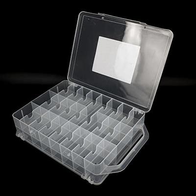 10pcs Small Clear Plastic Storage Box with Case Clay Bead Organizer  Container