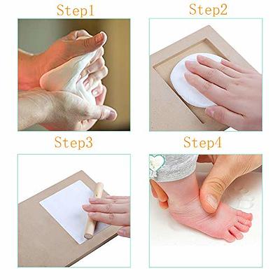 Baby Footprint Kit Baby Prints Hands And Feet Inkless Print Kit