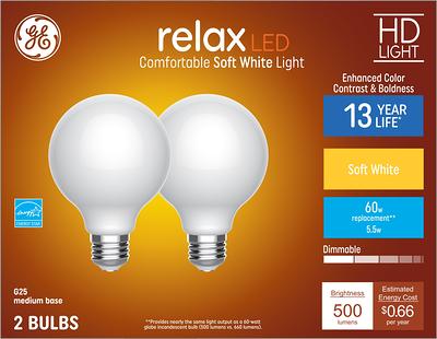 GE Relax 40-Watt EQ CA11 Soft White Medium Base (e-26) Dimmable