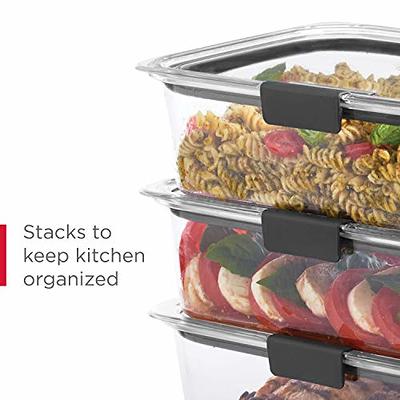 Rubbermaid Brilliance BPA Free Food Storage Containers with Lids, Airtight,  for Lunch, Meal Prep, and Leftovers, Clear , Set of 2 (9.6 Cup) - Yahoo  Shopping