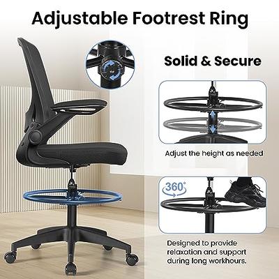 Ergonomic Office Chair, Computer Desk Chair with Adjustable Sponge