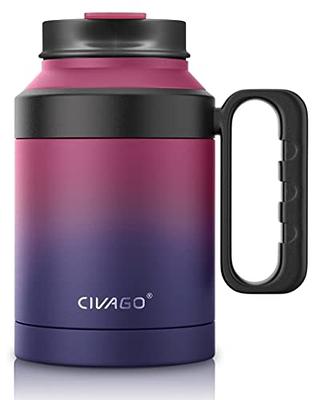 CIVAGO Travel Coffee Mug with Handle, 20 oz Insulated Tumbler with