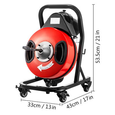 BENTISM Drain Cleaner Machine 100ft x 3/4 in, Electric Drain Auger