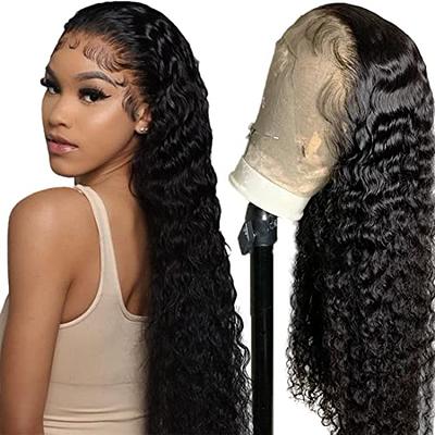 VIPbeauty Afro Kinky Curly Human Hair Wig 13x4 HD Lace Front Wigs 180  Density Glueless Wigs Human Hair Pre Plucked Brazilian Kinky Curly Lace  Frontal