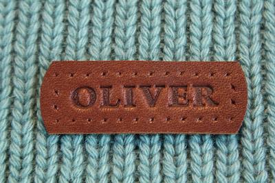 Personalized Leather Labels, Custom Tag, Leather Tags For Knit