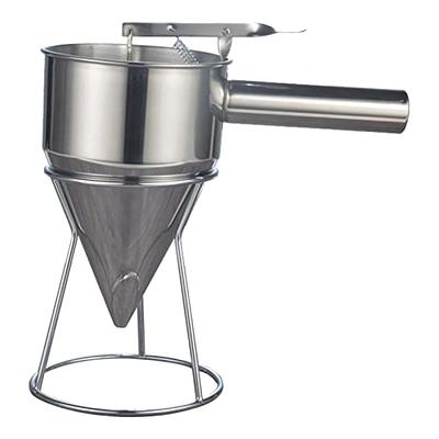 Stainless Steel Pancake Batter Dispenser, Funnel Dispenser With Stand  Baking Tool For Cake Pancakes