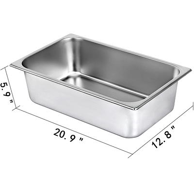 ServSense Large Stainless Steel Hotel Pan Organizer for 1/3 and 1/6 Size  Pans