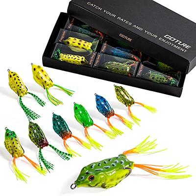 6 Pcs Topwater Frog Lures, Bass Fishing Lures Kit , Soft Frog Bait Frog Lure