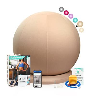 Enovi Lite Ball Chair, Yoga Ball Exercise Ball with Slipcover for