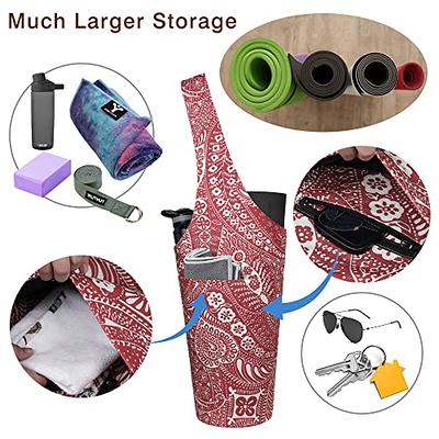  Niapessel Yoga Mat Bag, Yoga Mat Bags for Women, Topography  Print Yoga Mat Holder Bag Carrier Large with Pockets Yoga Accessories Yoga  Gifts for Women And Yoga Lover : Sports