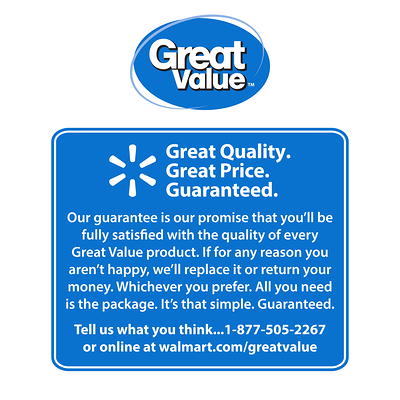 Great Value Quart Storage Fresh Seal Slider Zipper Bags, 25 Count