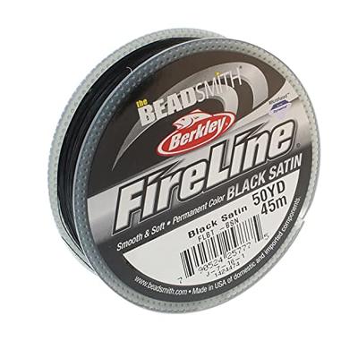 The Beadsmith Fireline by Berkley – Micro-Fused Braided Thread – 6lb. Test,  006”/.15mm Diameter, 50 Yard Spool, Black Color – Super Strong Stringing  Material for Jewelry Making and Bead Weaving - Yahoo Shopping