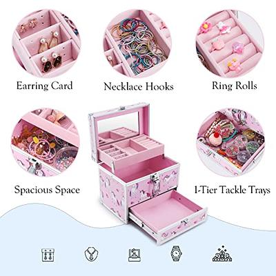 1pc Acrylic Jewelry Organizer Box, 3 Drawers Clear Jewelry Storage Box For  Girls, Bracelet, Necklace & Ring Holder With Velvet Lining, Anti-oxidation