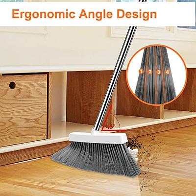 Blysk Indoor/Outdoor Heavy Duty Wooden Broom Brush, Sweeper, Head Replacement Soft Bristles, Great Use for Home, Kitchen, Room, Office, Patio, Deck