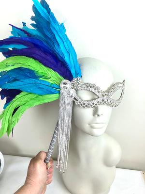 CYIWHI Purple Masquerade Mask Venetian Mask Halloween Mardi Gras Mask for  Women and Girls
