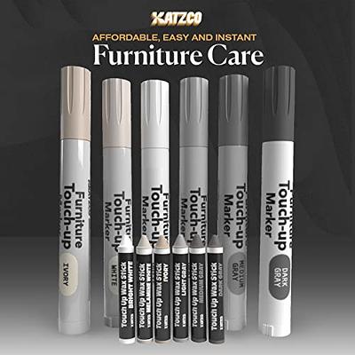 Katzco Furniture Repair Kit Wood Markers - Set of 13 - Markers and Wax  Sticks with Sharpener - for Stains, Scratches, Floors, Tables, Desks