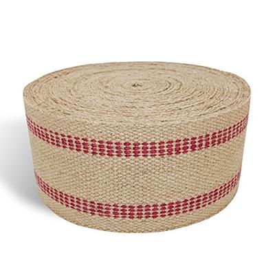 Baseball Ribbon Red Black White Wired Ribbon 2.5 x 10 Yards : RG1799