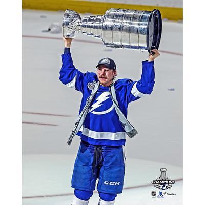 Brayden Point Tampa Bay Lightning Unsigned 2021 Stanley Cup Champions Raising Photograph