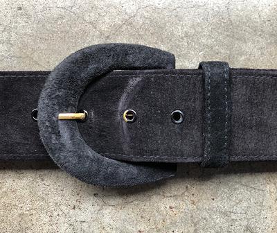 Vtg Black Suede Leather Wide Fashion Belt 1980S 80S 1970S 70S Self Covered  Buckle M L Size 30 31 32 33 34 Waist Womens Vintage Astor Retro - Yahoo  Shopping