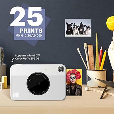 KODAK Printomatic Digital Instant Print Camera - Full Color Prints On ZINK  2x3 Sticky-Backed Photo Paper (Grey) Print Memories Instantly - Yahoo  Shopping