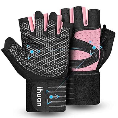 ihuan Ventilated Weight Lifting Gym Workout Gloves with Wrist Wrap Support  for Men & Women, Full Palm Protection, for Weightlifting, Training, Fitness,  Hanging, Pull ups - Yahoo Shopping