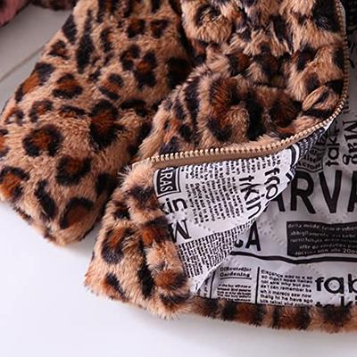 Kids Leopard Print Jacket Winter