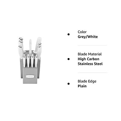 Cuisinart Color Pro Collection 12-Piece Block Cutlery Set - White