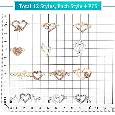 jewelry for women Heart Shape Charms Bling Charms For Jewelry Making  Valentine's Day DIY Earring Bracelet Necklace