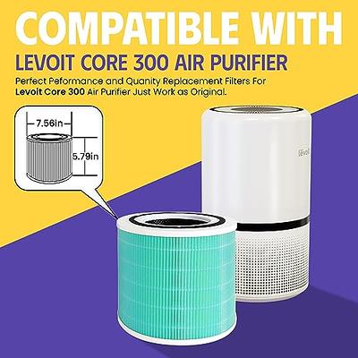 4Pack Core 300 Replacement Filter for Levoit Air Purifier Core 300-rf Core  300S