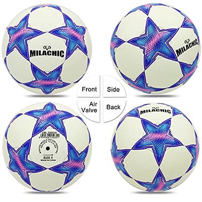 MILACHIC Soccer Ball Size 5, Glow in The Dark Soccer Ball, Glowing Light up  Soccer Gifts for Girls Boys Indoor Outdoor Use - Yahoo Shopping