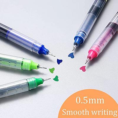 Chinco Gel Ink Pens Quick Dry Ink Pens Retractable Ink Pens Bulk Rolling  Ball Gel Ink Pens Fine Point Smooth Writing Pens 0.5 mm for School Office