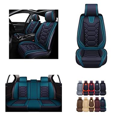 NS Yolo Full Coverage Faux Leather Car Seat Covers Universal Fit for Cars,SUVs and Pick-Up Trucks with Waterproof Leatherette in Auto Interior 21-02