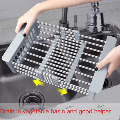 Space Saver Steel Dish Rack with Utensil Tray Black - Brightroom™