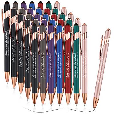 Yeaqee 100 Pcs Inspirational Pens Employee Appreciation Pens Motivational  Pens with Sayings Black Ink Thank You Pens Bulk Metal Greeting Quote  Ballpoint Pen for Office Worker Teacher Nurse Staff Gifts - Yahoo Shopping